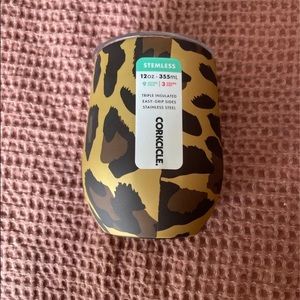 SOLD NWT CORKCICLE Cheetah Wine Tumbler